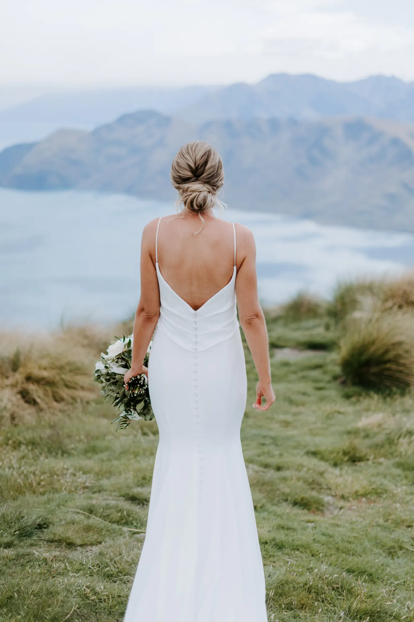 Twisted low bun